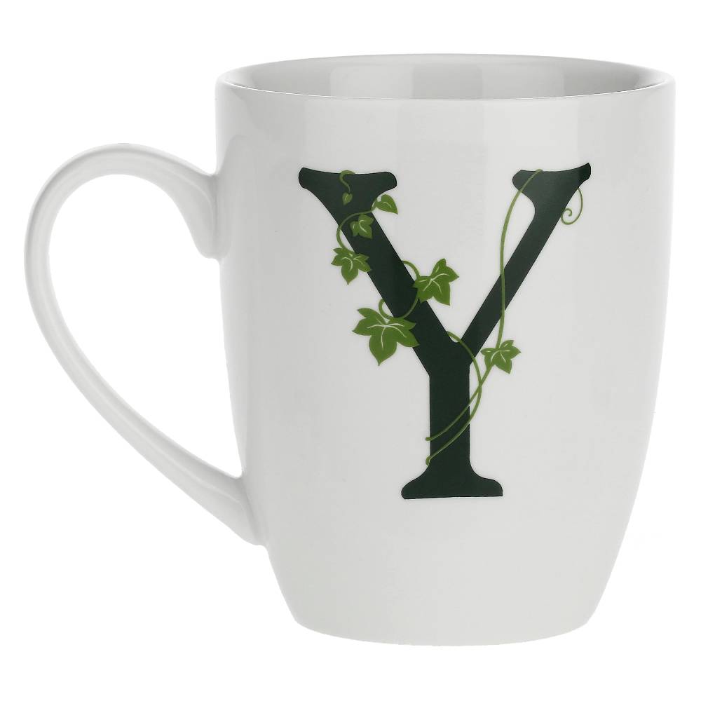La Porcellana Bianca Gift box Mug con lettera 'Y' Atupertu Vendita