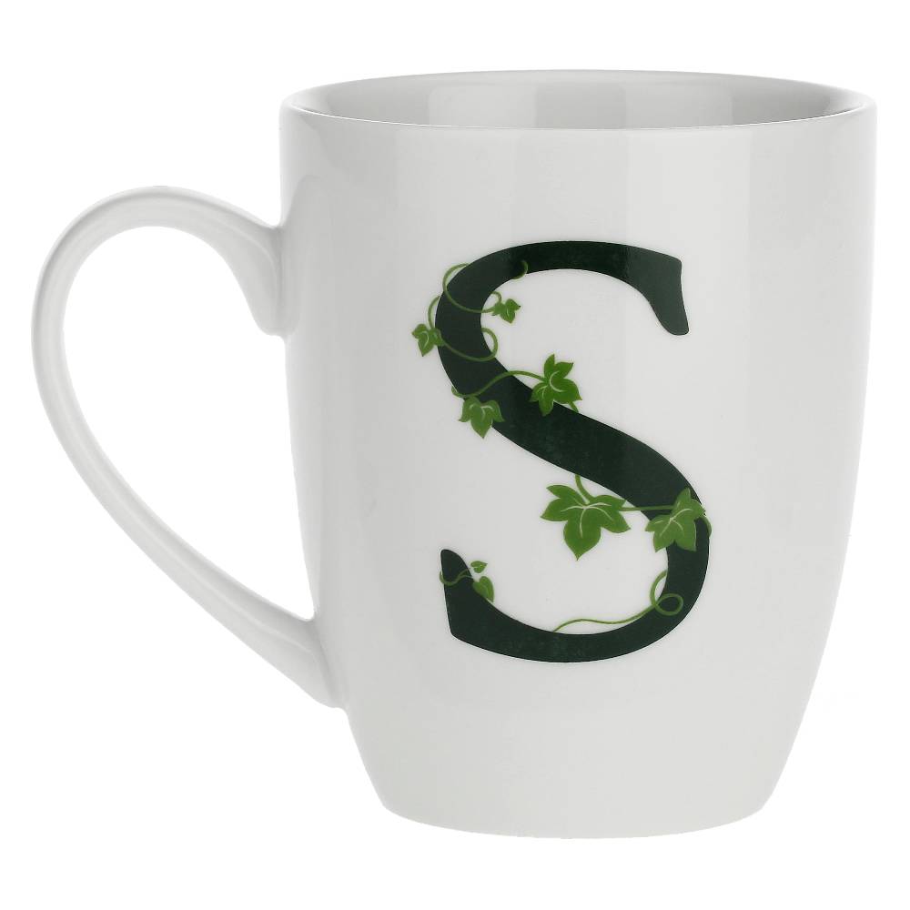 La Porcellana Bianca Gift box Mug con lettera 'S' Atupertu Acquista Ora