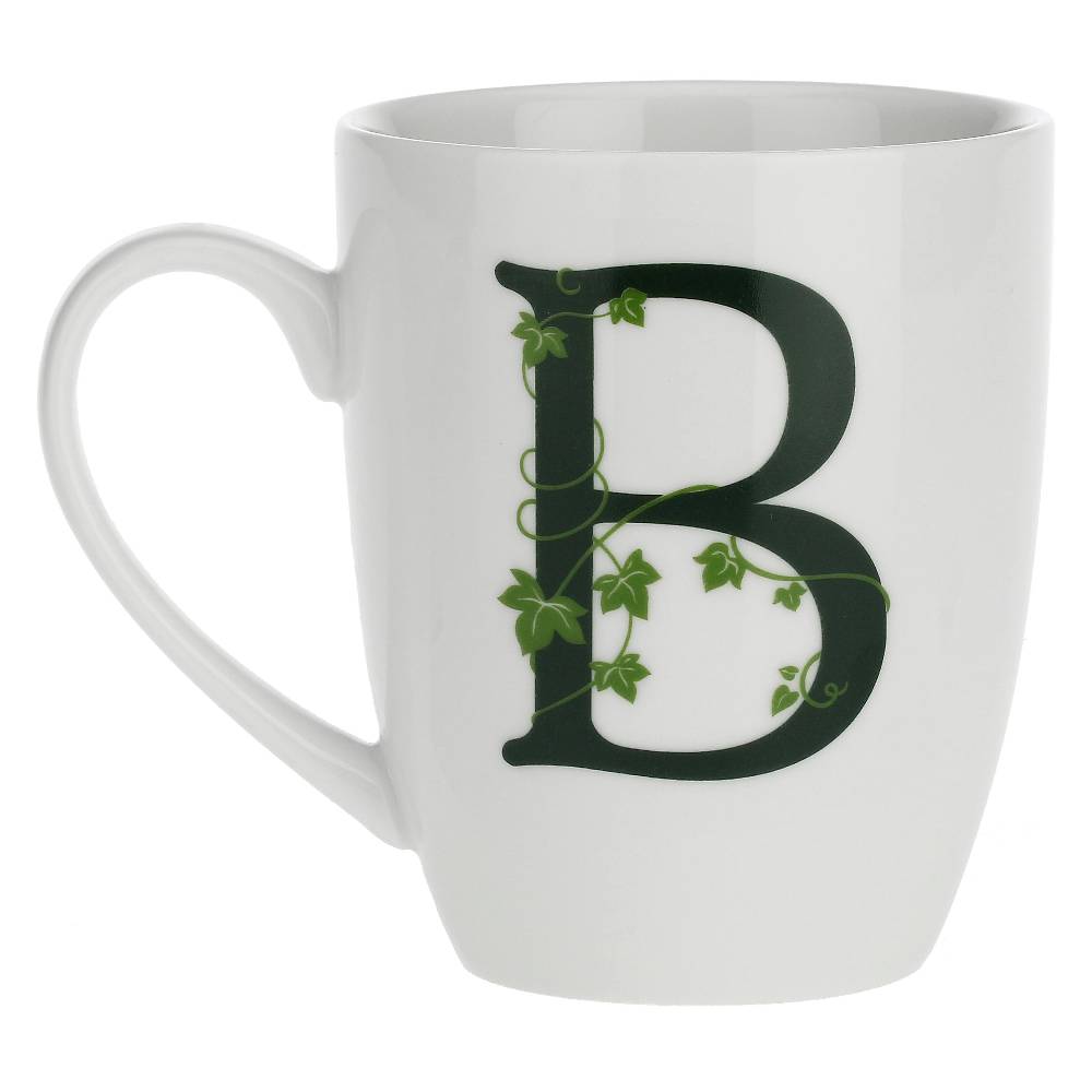 La Porcellana Bianca Gift box Mug con lettera 'B' Atupertu Affare Del Giorno