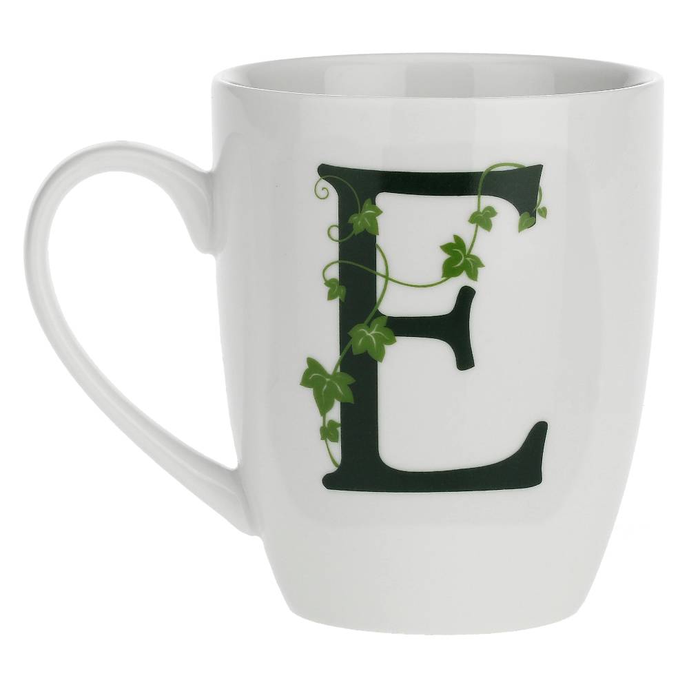 La Porcellana Bianca Gift box Mug con lettera 'E' Atupertu Sottocosto