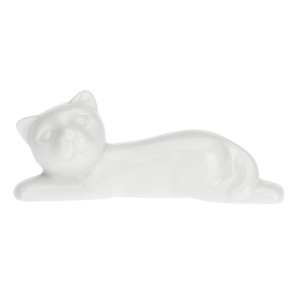 La Porcellana Bianca Set 6 Appoggia Posate Gatto Fattoria