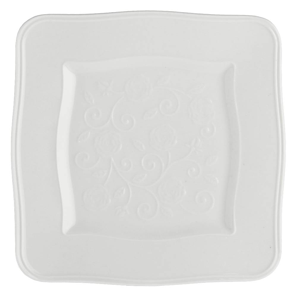 La Porcellana Bianca Set 6 Piatti Quadrati 20x20 Florentina Nuovo