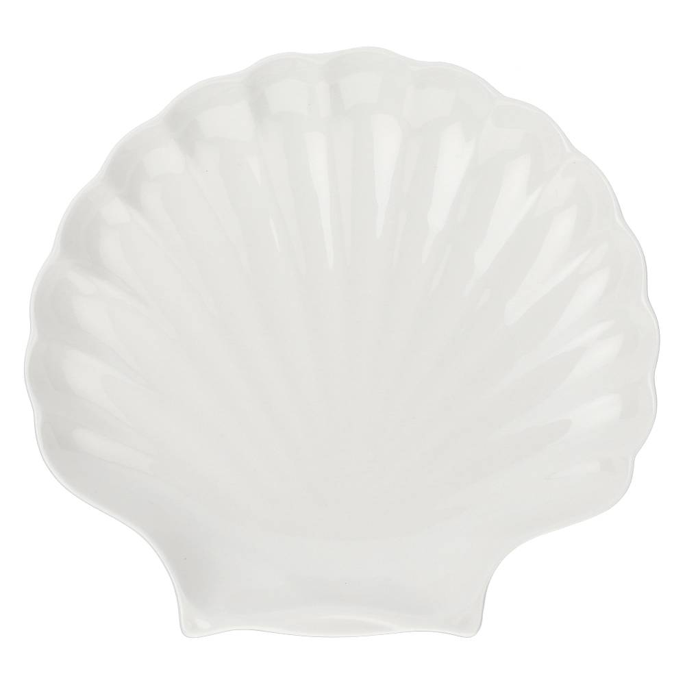La Porcellana Bianca Set 5 Piatti Conchiglia 26 cm Elba Sconto
