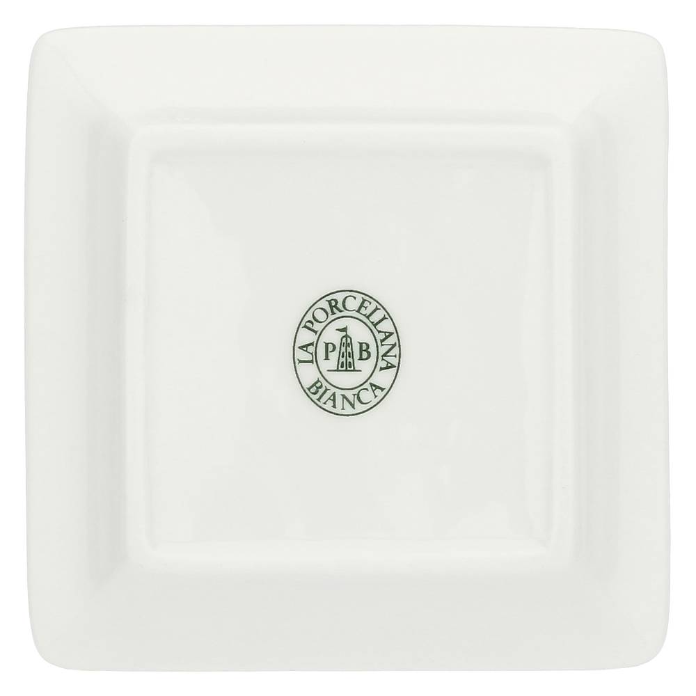 La Porcellana Bianca Gift box Piattino Quadrato con lettera 'L' Adorato Economico