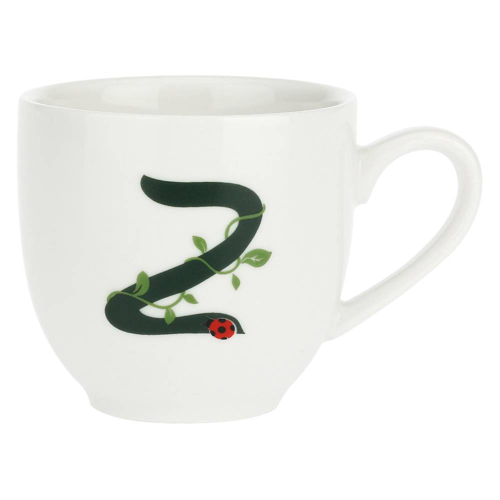 La Porcellana Bianca Gift Box Tazza Caffè con piattino Lettera 'Z' Solotua Soddisfazione Garantita