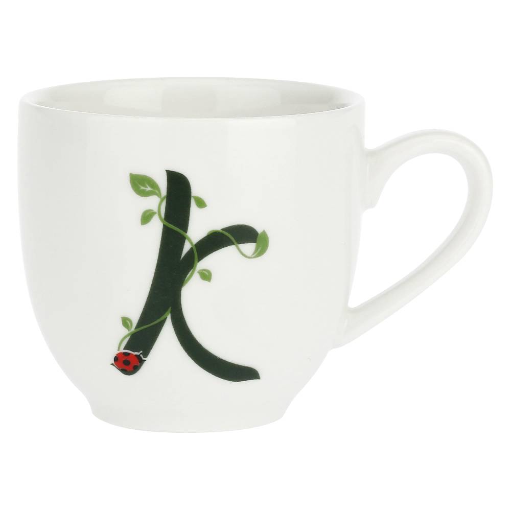 La Porcellana Bianca Gift Box Tazza Caffè con piattino Lettera 'K' Solotua Negozi Online