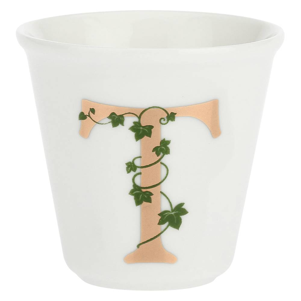 La Porcellana Bianca Gift box Bicchierino 'T' con cucchiaino Unico Promozione Limitata