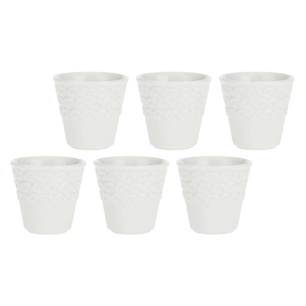 La Porcellana Bianca Set 6 Bicchierini Caffè Momenti Offerta settimanale
