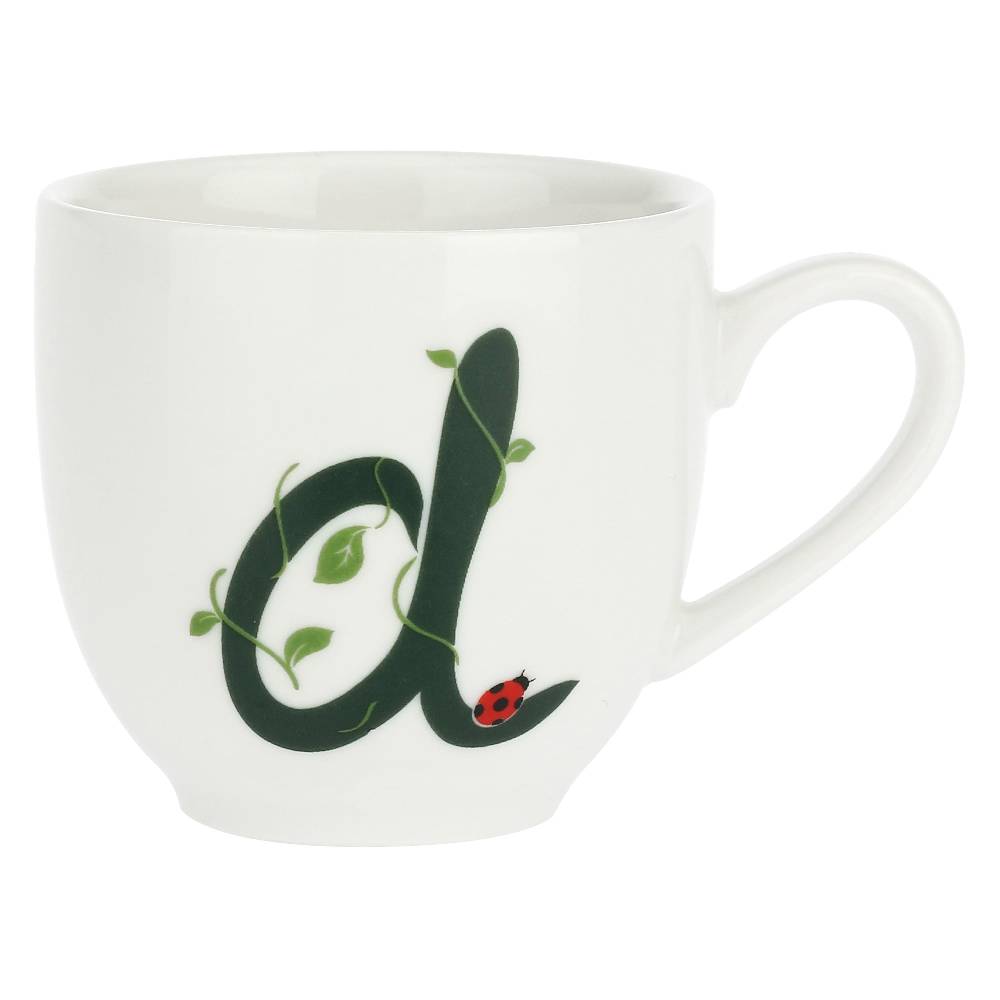 La Porcellana Bianca Gift Box Tazza Caffè con piattino Lettera 'D' Solotua Novità