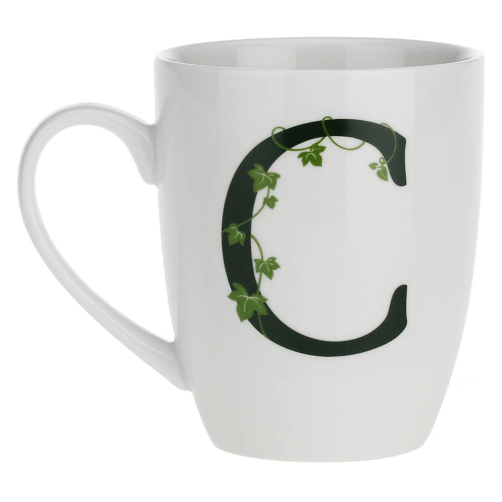 La Porcellana Bianca Gift box Mug con lettera 'C' Atupertu Economico