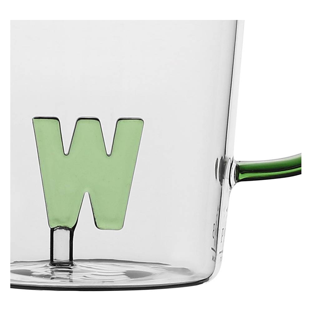 La Porcellana Bianca Tazza Lettera "W" Allalettera Online