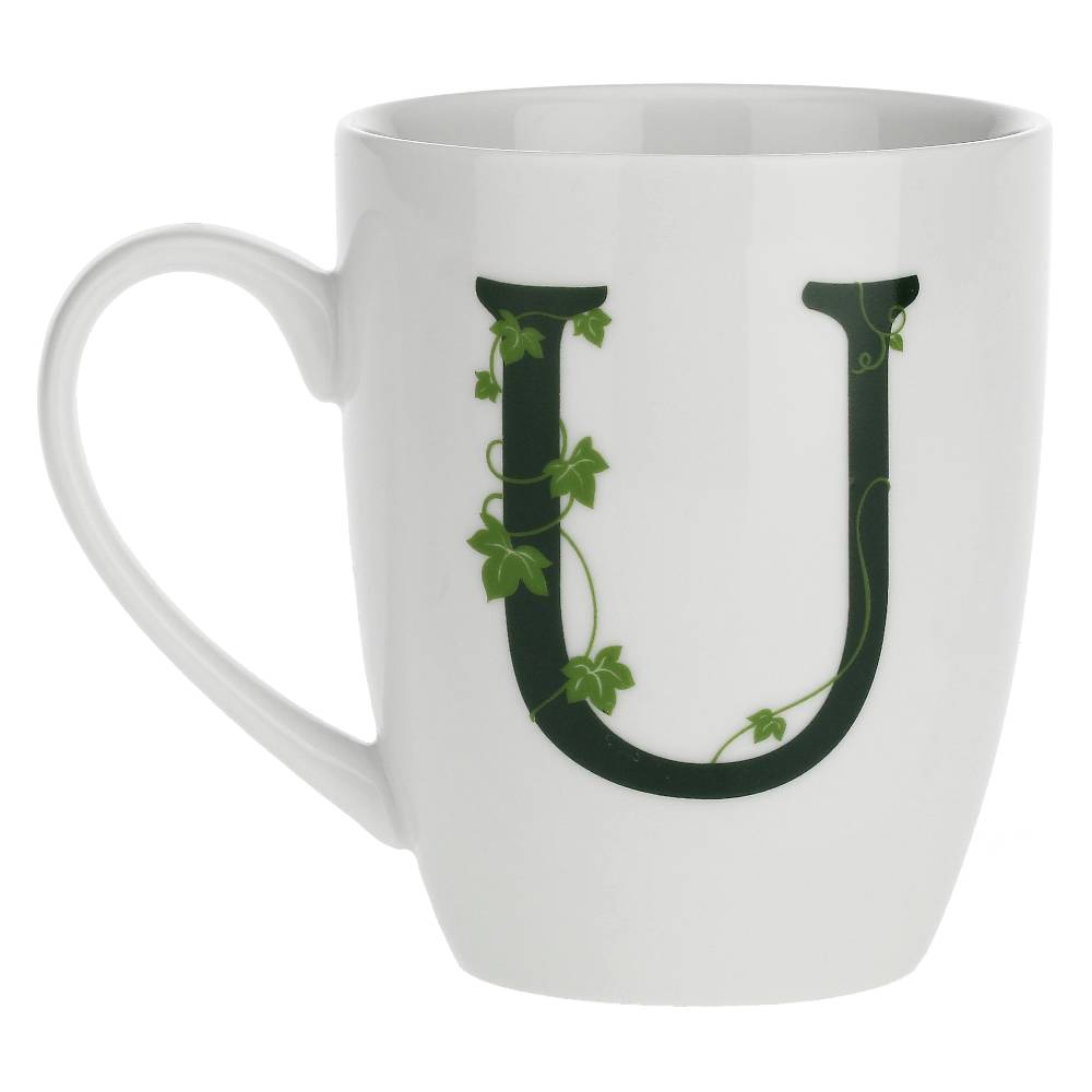 La Porcellana Bianca Gift box Mug con lettera 'U' Atupertu Outlet