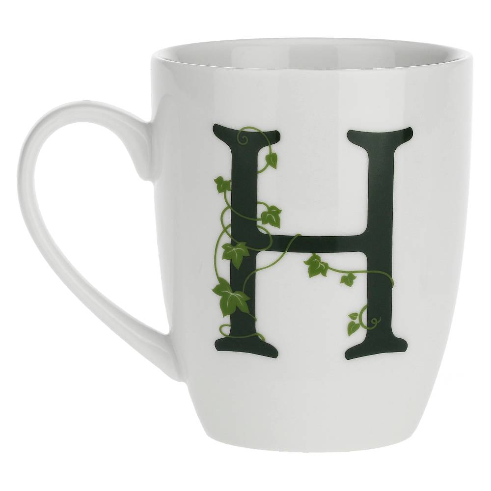 La Porcellana Bianca Gift box Mug con lettera 'H' Atupertu Saldi