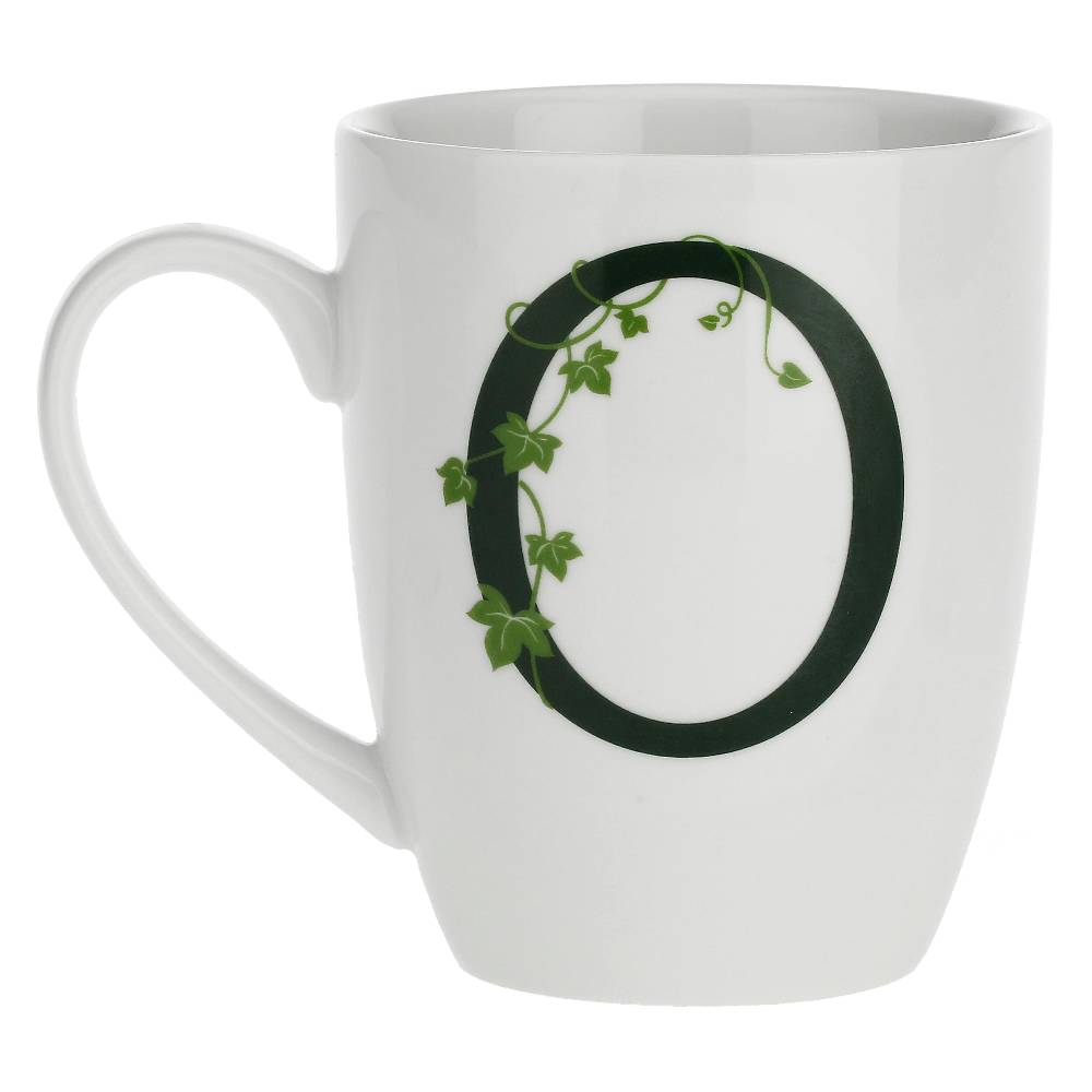 La Porcellana Bianca Gift box Mug con lettera 'O' Atupertu Fino al 55% di sconto