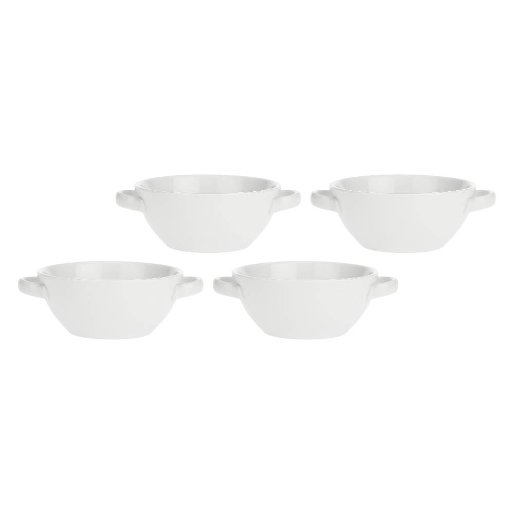 La Porcellana Bianca Set 4 Ciotole Forno con manici Terrine Italia