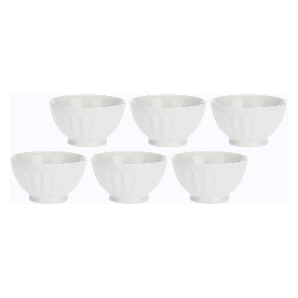 La Porcellana Bianca Set 6 Scodelle Classiche Ø8 cm Pieve Pezzi Unici
