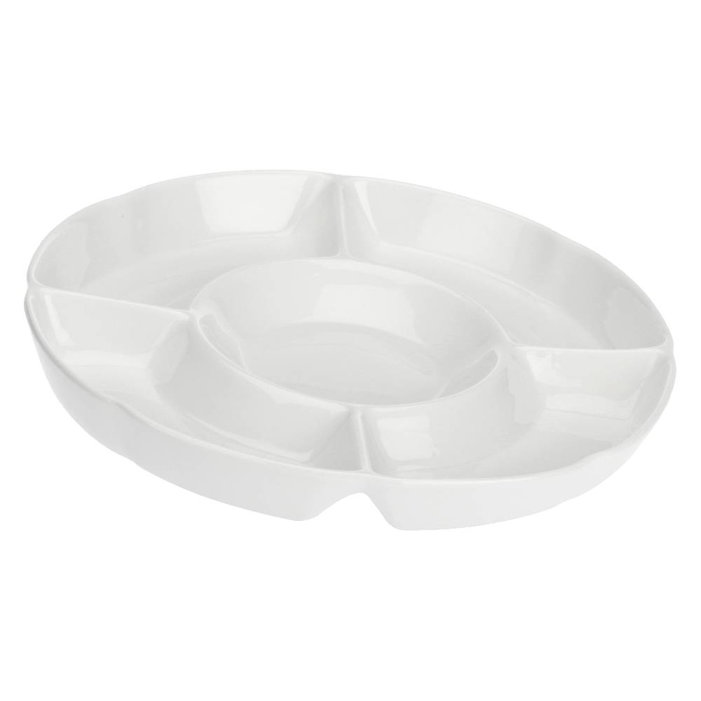 La Porcellana Bianca Antipastiera Rotonda a 5 scomparti Ø35,5 cm Convivio Promozione Limitata