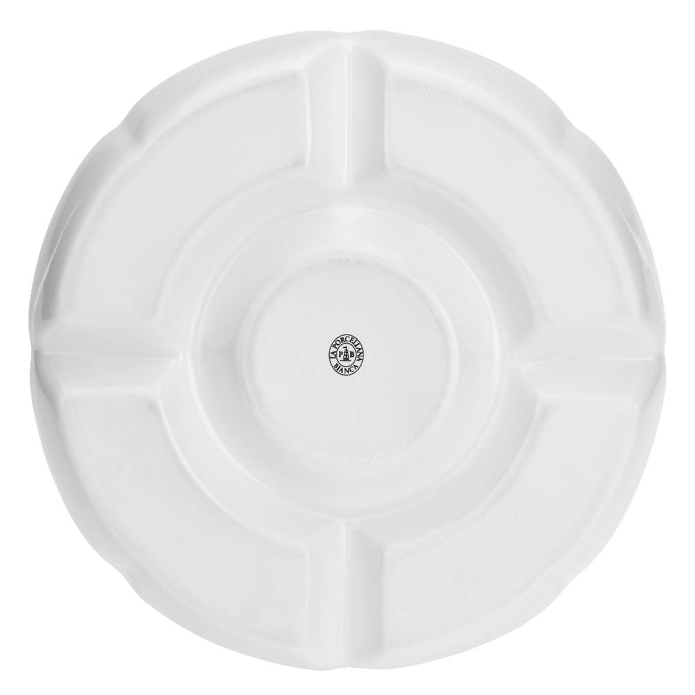 La Porcellana Bianca Antipastiera Rotonda a 5 scomparti Ø25,5 cm Convivio Prezzo Ridotto