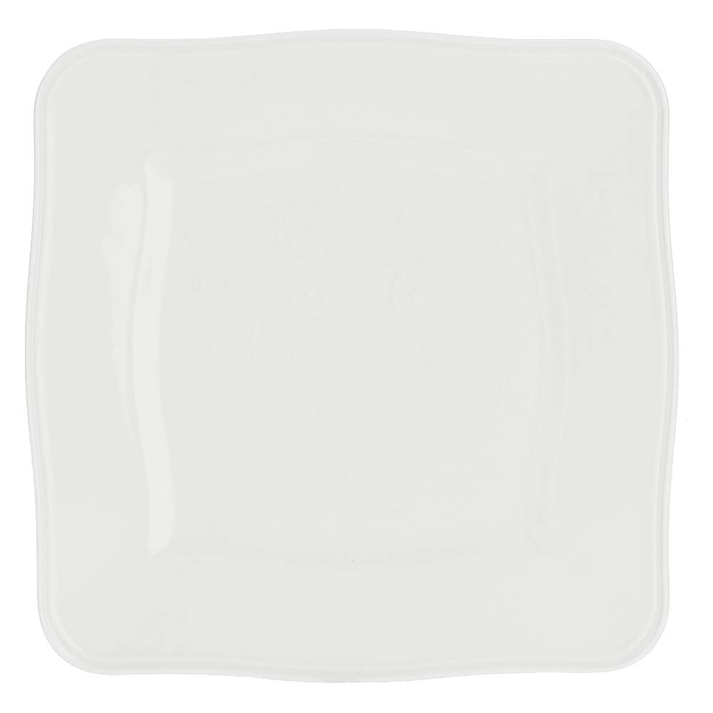 La Porcellana Bianca Alzata Piatto Quadrata 20 cm Florentina In Vendita