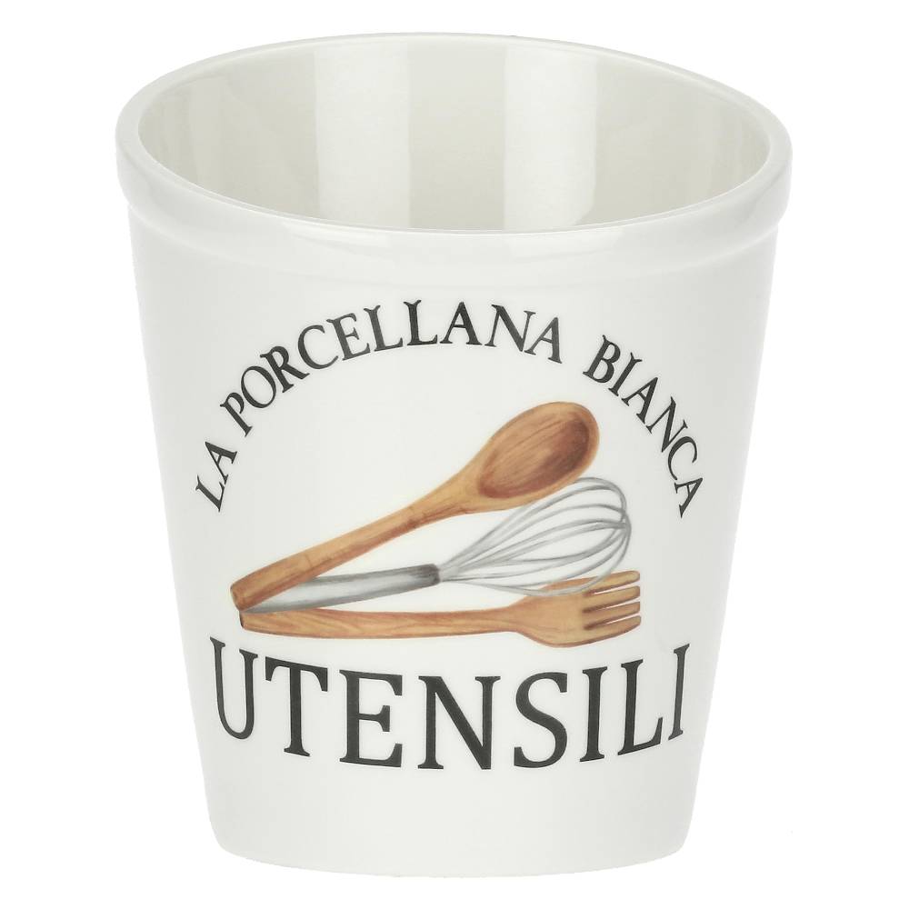 La Porcellana Bianca Porta Utensili decorato Conserva