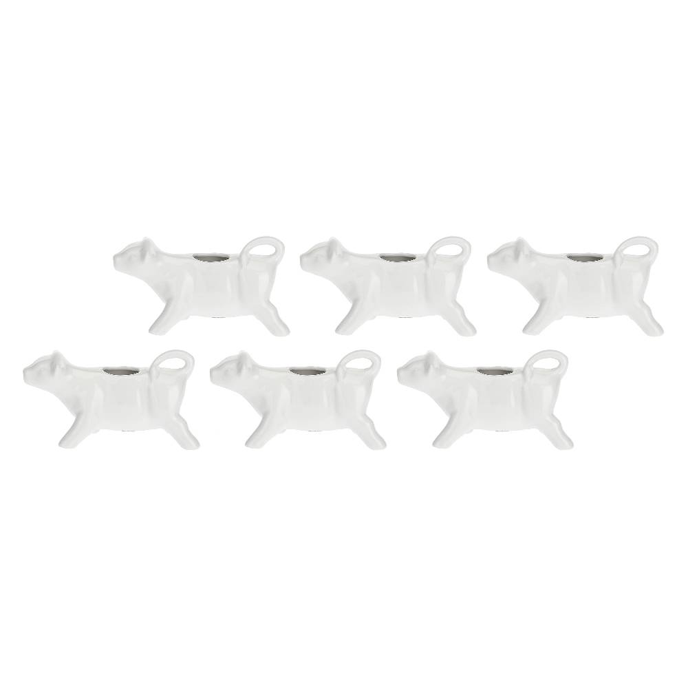 La Porcellana Bianca Set 6 Lattiere 15 cm Mucchine Affare Del Giorno