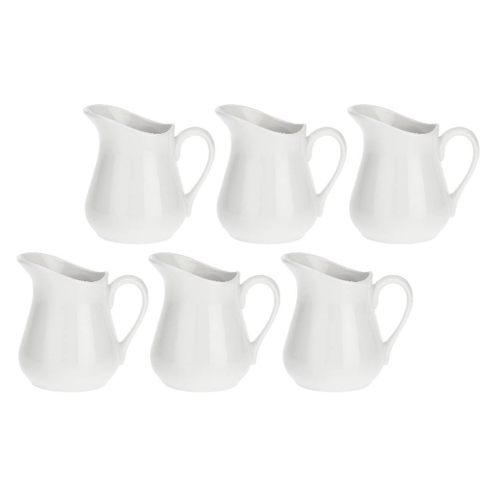 La Porcellana Bianca Set 6 Cremiere con manico 330 cc Corte Officina