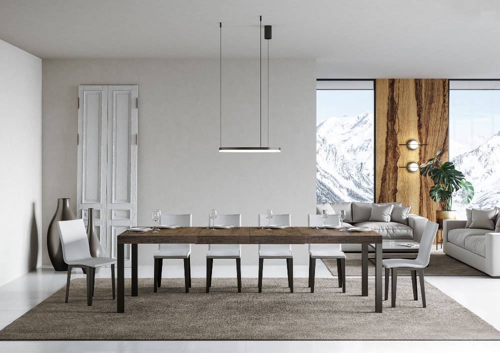 Itamoby Tavolo allungabile 90×160/264 cm Everyday Premium Noce telaio Antracite Novità