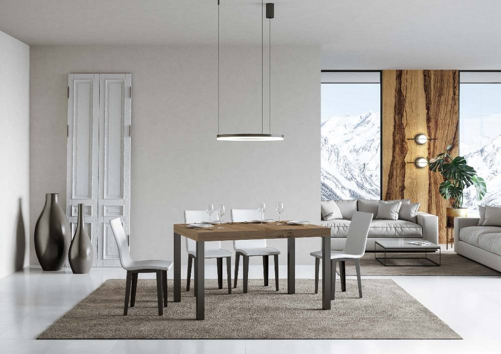 Itamoby Tavolo allungabile 90×130/234 cm Everyday Premium Quercia Natura telaio Antracite Saldi