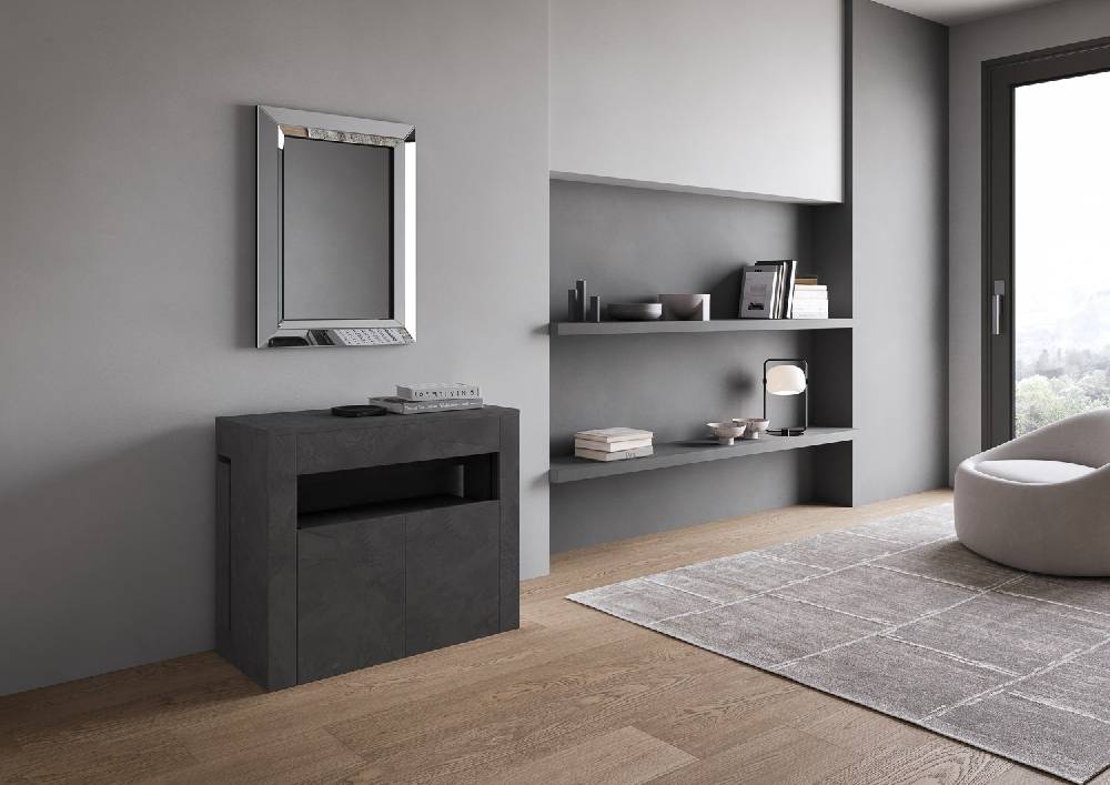 Itamoby Consolle allungabile Evolve con Panca inferiore Antracite Vendita