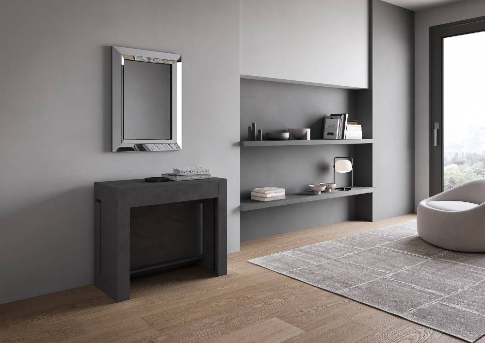 Itamoby Consolle allungabile Evolve con Panca inferiore Antracite Vendita