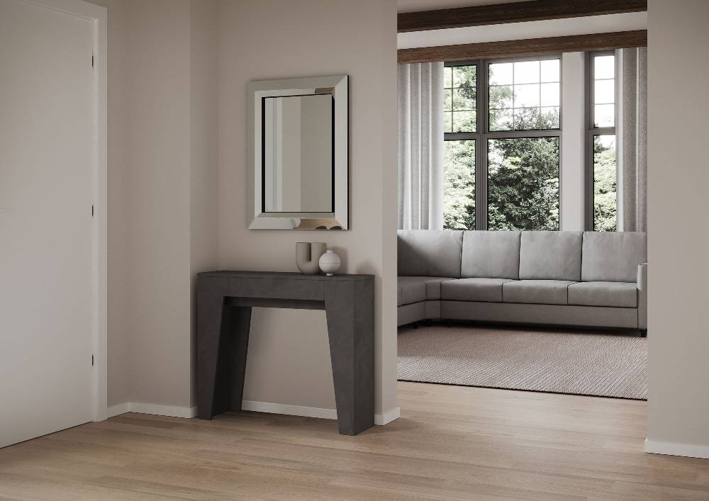 Itamoby Consolle allungabile 90×25/181 cm Narrow Antracite Negozi Online
