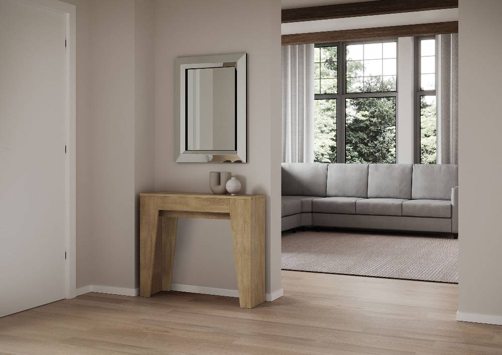 Itamoby Consolle allungabile 90×25/181 cm Narrow Quercia Natura Consegna Veloce