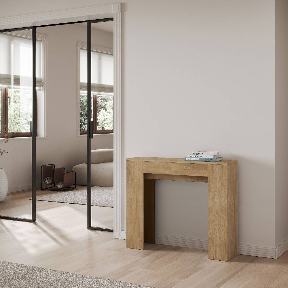 Itamoby Consolle allungabile 90×25/181 cm Slick Quercia Natura Affare Del Giorno