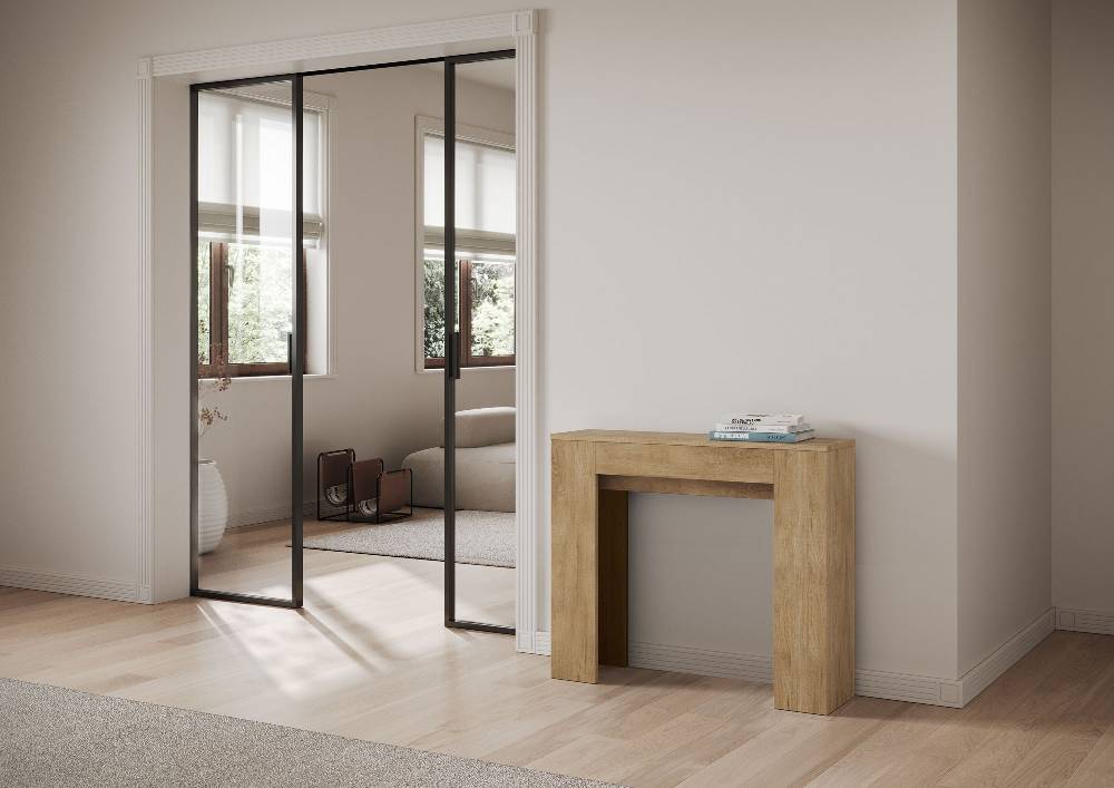 Itamoby Consolle allungabile 90×25/181 cm Slick Quercia Natura Affare Del Giorno