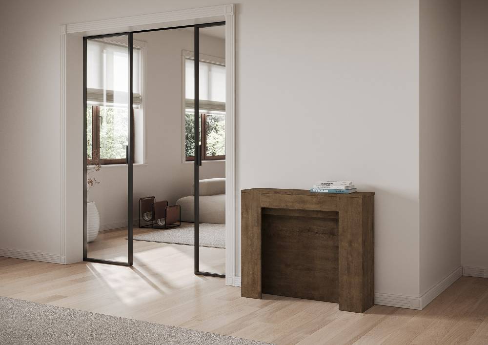 Itamoby Consolle allungabile 90×25/211 cm Kiba Noce Offerta