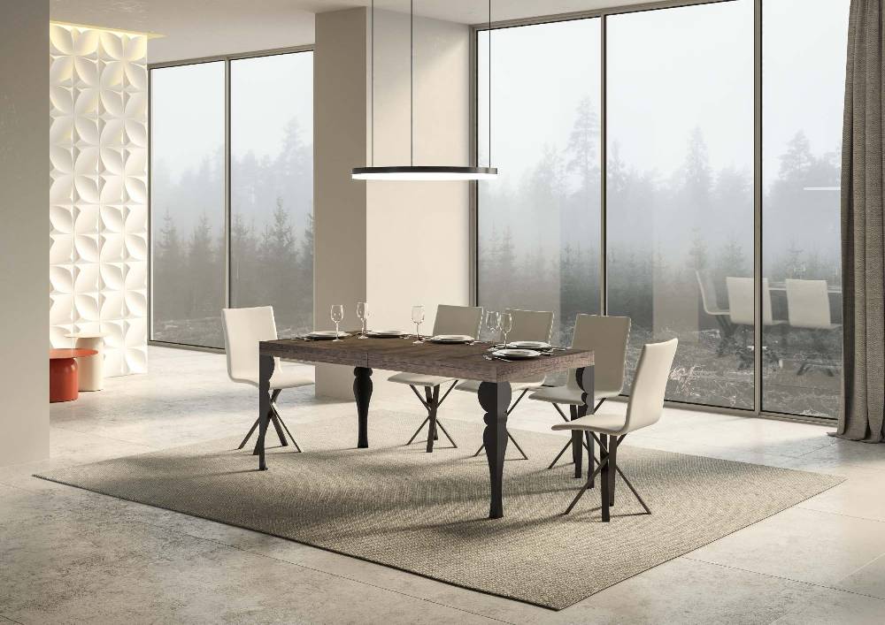 Itamoby Tavolo allungabile 90×180/284 cm Paxon Premium Noce telaio Antracite Fino Al -60%