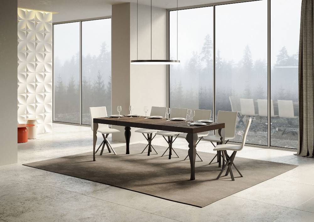 Itamoby Tavolo allungabile 90×180/284 cm Paxon Premium Noce telaio Antracite Fino Al -60%