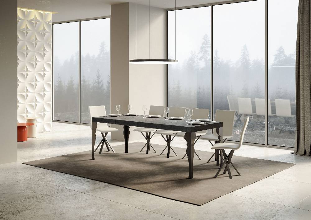 Itamoby Tavolo allungabile 90×180/284 cm Paxon Premium Cemento telaio Antracite Shopping Online