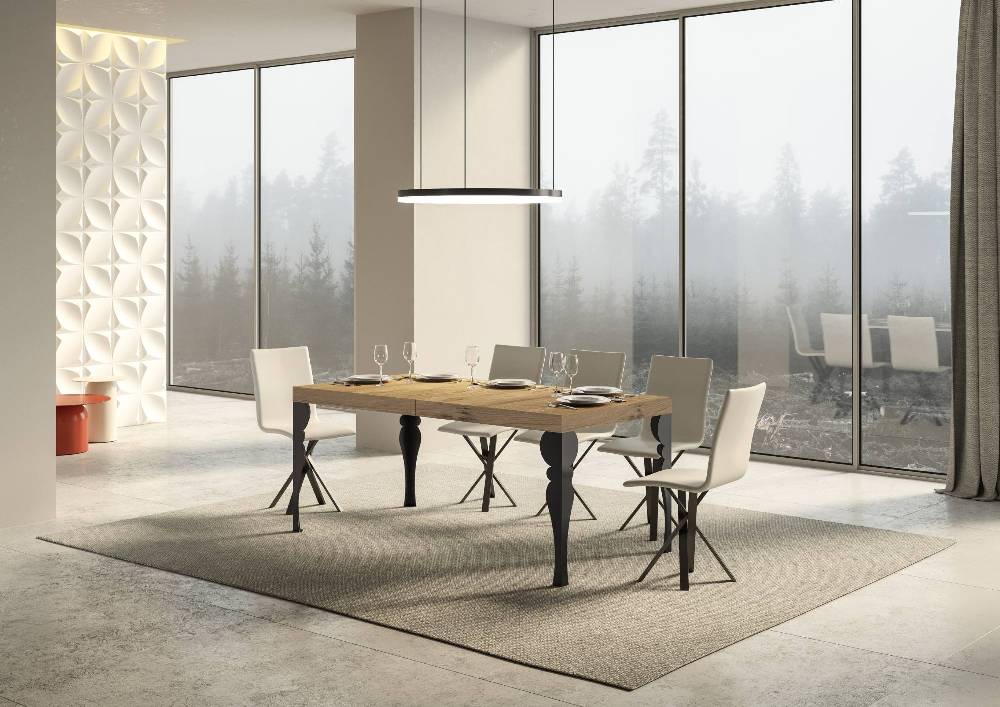 Itamoby Tavolo allungabile 90×180/284 cm Paxon Premium Quercia Natura telaio Antracite Affare Del Giorno
