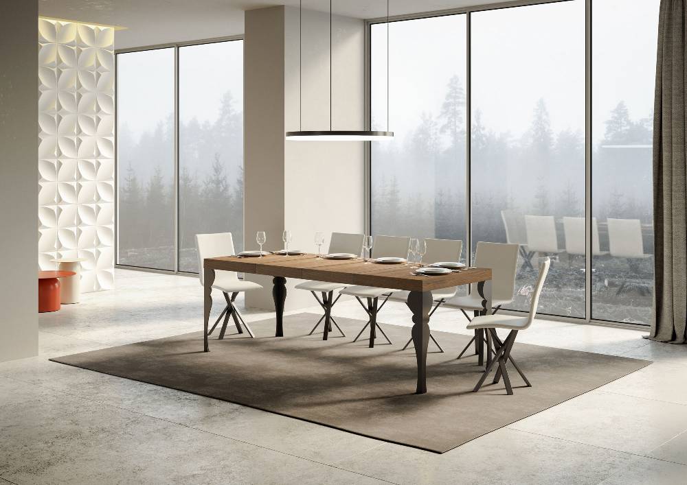 Itamoby Tavolo allungabile 90×180/284 cm Paxon Premium Quercia Natura telaio Antracite Affare Del Giorno