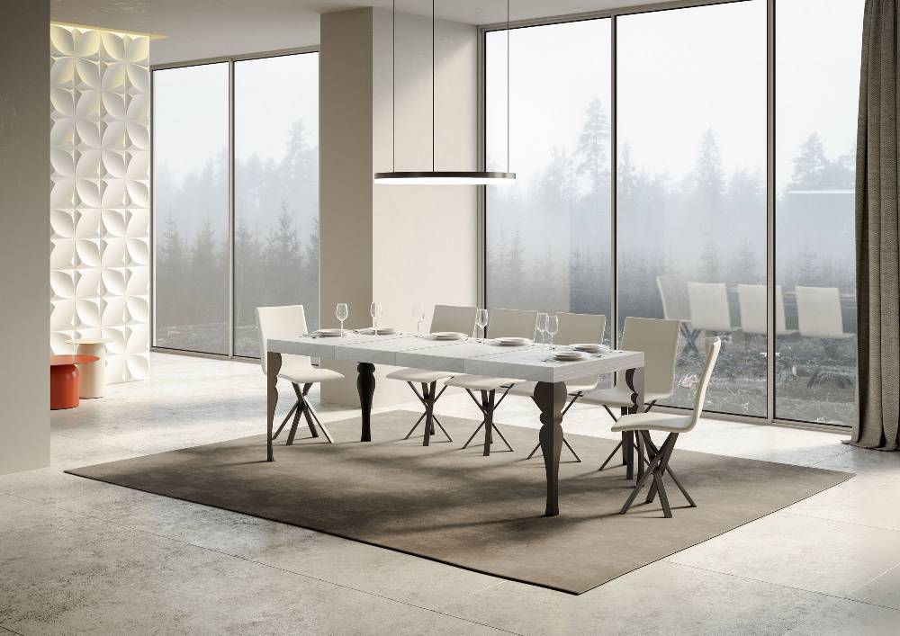 Itamoby Tavolo allungabile 90×180/284 cm Paxon Premium Bianco Frassino telaio Antracite Prezzo Ridotto
