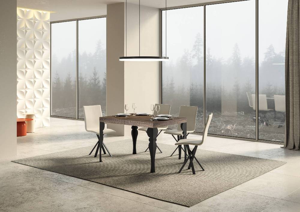 Itamoby Tavolo allungabile 90X120/224 cm Paxon Premium Noce telaio Antracite Hotsell