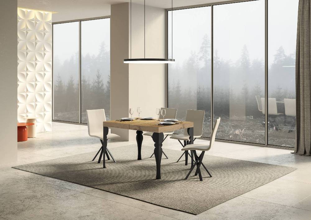 Itamoby Tavolo allungabile 90X120/224 cm Paxon Premium Quercia Natura telaio Antracite Vendita Economica
