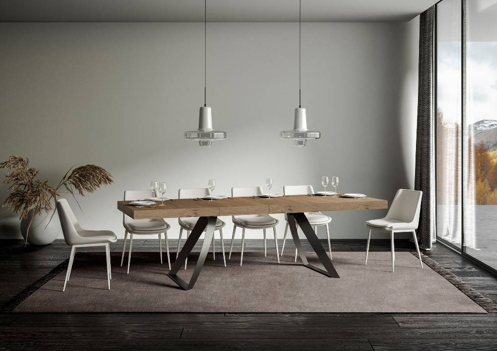 Itamoby Tavolo allungabile 90×180/284 cm Proxy Premium Quercia Natura telaio Antracite 2025