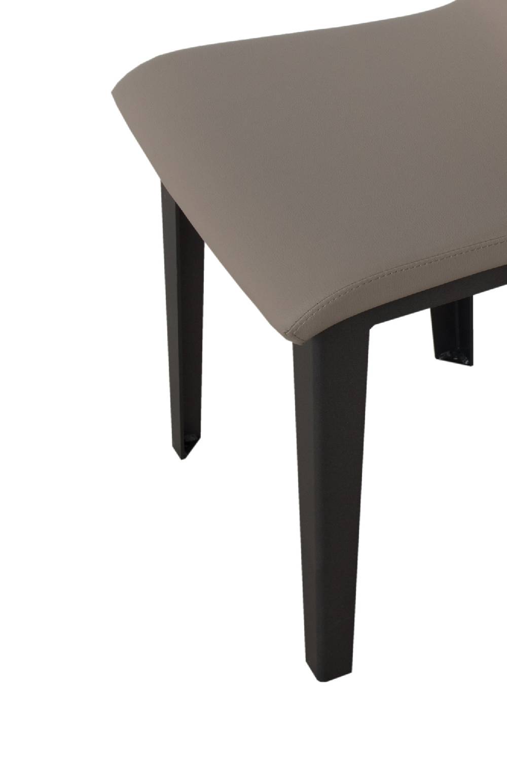 Itamoby Sedia Armida gambe Antracite cuscino tortora 52 (gambe Coniche) Vendita Calda