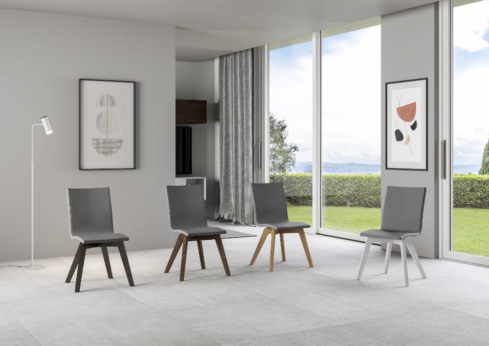 Itamoby Sedia Trudy gambe quercia cuscino grigio 11 Negozio