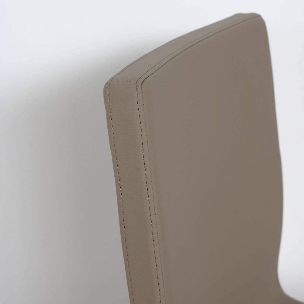 Itamoby Sedia Baffy gambe Antracite cuscino Tortora 52 (tipo Tecno) Qualità