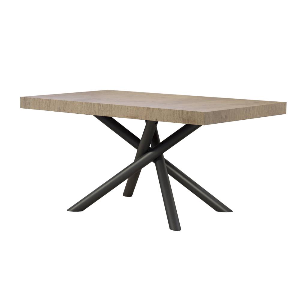 Itamoby Tavolo allungabile 90×160/264 cm Famas Premium Quercia Natura telaio Antracite Negozi Online