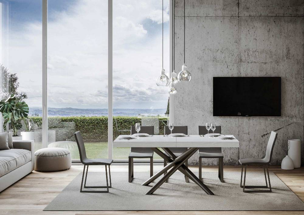 Itamoby Tavolo allungabile 90×160/264 cm Famas Premium Bianco Frassino telaio Antracite Acquista Ora