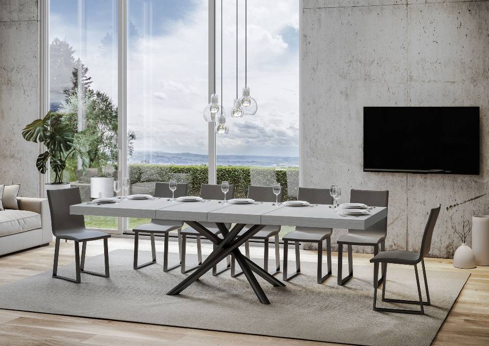Itamoby Tavolo allungabile 90×160/264 cm Famas Premium Bianco Frassino telaio Antracite Acquista Ora